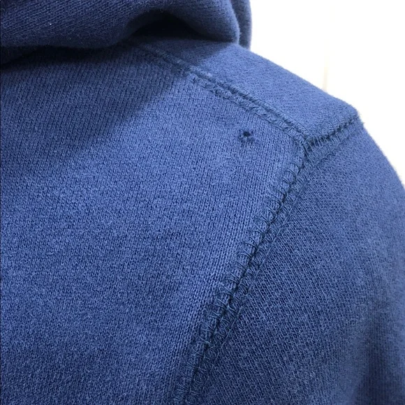 🦫Roots Hoodie with Chenille Patch - Women’s XXS - Blue/Mustard- Yellow - Picture 9 of 15